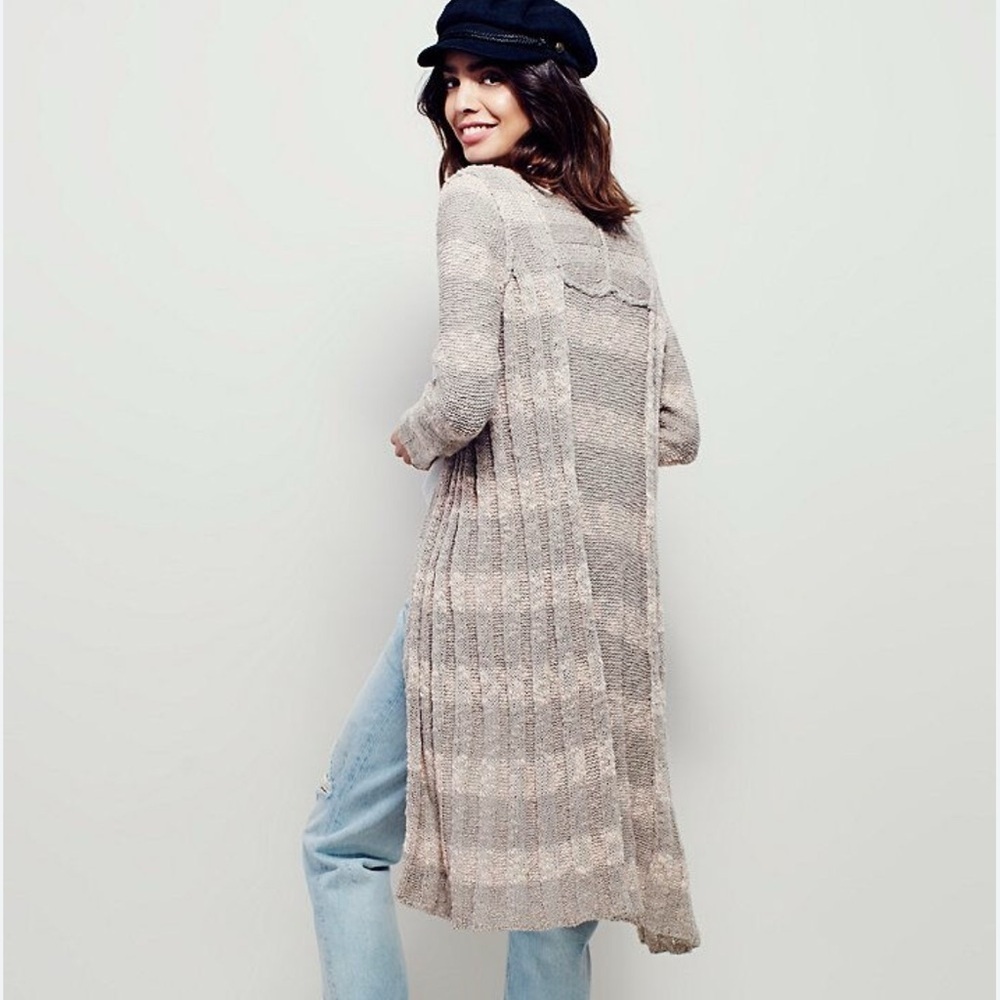 Free People Free Spirit Cardigan Duster Sweater Size